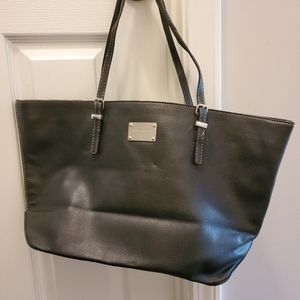 Black Nine West Zip Top Tote